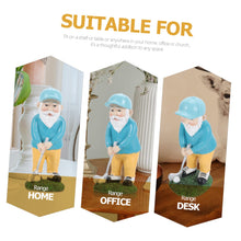 Load image into Gallery viewer, HANABASS Garden Golfing Gnome Statue Hand-painted Resin Outdoor Decor for Lawn Patio and Garden Fun Golfing Gnome Figurine for Year Home Decoration and