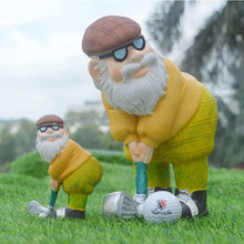 Load image into Gallery viewer, 12 cm/25 cm Golfer Garden Gnome Outdoor Figurine,Funny Golfing Garden Gnome Statue,Golf Dwarf Resin Handicrafts Decorations for Yard, Lawn,Patio Gifts-Full Color. (small)