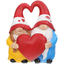 Load image into Gallery viewer, Abaodam Love Gnome Couple Figurine Garden Ornament Wedding Decor Resin Dwarf Statue Valentine's Day