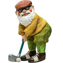 Load image into Gallery viewer, Mcuhm Garden Gnome Ornament - Handmade Resin Golfing Gnome Statue, Lightweight & Weatherproof Outdoor Decor for Garden, Patio, Yard for Gnome Lovers & Handmade Collectors