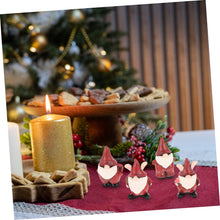 Load image into Gallery viewer, Happyyami 4pcs Christmas Elf Gnome Statues Outdoor Resin Garden Decor Festive Gnome Figurines for Yard Holiday Decoration for Home and Patio