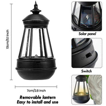 Load image into Gallery viewer, Lovinland Garden Gnome Statue Outdoor Decor Large Flocked Resin Gnome Figurine with Solar Light Holding Lantern Welcome Sign Garden Yard Decorations Dwarf Sculpture for Outside Patio Porch Lawn Decor