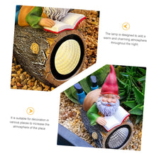 Load image into Gallery viewer, Toyvian Lawn Solar Lamp Garden Dwarf Statue Solar Powered Outdoor Light for Decoration Charming Resin Gnome Sculpture for Garden Courtyard and Patio