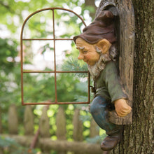 Load image into Gallery viewer, Bits and Pieces - Gnome From The Window Tree Decoration - Garden Decoration - Tree Face - Sculpture