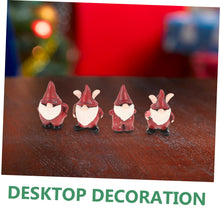Load image into Gallery viewer, MOBUTOFU 4pcs Gnome Garden Decor Statues Resin Outdoor Gnomes for Garden Decoration Splashproof Figurines for Festive and Patio Accents