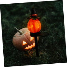 Load image into Gallery viewer, Ciieeo Sturdy Solar Pumpkin Stake Lamp Outdoor Garden Halloween Decor Long-Life Easy Install Solar Yard Lighting