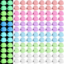 Load image into Gallery viewer, Hiboom 120 Pcs Mini Hedgehog Figurines Mini Resin Animal Luminous Hedgehog Miniature Garden Ornaments Glow in Dark Bulk for Garden Micro Landscape Plant Moss DIY Fairy Decor