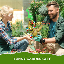 Load image into Gallery viewer, ACHYHAVIN Garden Gnome Statues Garden Decor - Large Dinosaur Eating Gnomes Outdoor Decor for Patio,Lawn,Yard Decor - Uique Housewarming Gift