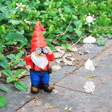 Load image into Gallery viewer, WONDHOME 6.7" Funny Garden Gnomes Statues with Telescope Naughty Gnome Mini Figurine Patio Lawn Yard Art Outdoor Decorations Father's Day Mother's Day Birthday Christmas Gardening Gift for Dad Mom