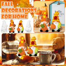 Load image into Gallery viewer, Seenelling 2 Pack Fall Ready to Paint Your Own Gnome Statues 4'' DIY Unpainted Ceramics Gnome Figurines Kit Blank Paintable Ceramics for Classroom Art Crafts Fall Autumn Gnomes Decorations