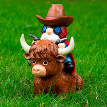 Load image into Gallery viewer, mopha Garden Gnomes Statues Decor - Highland Cowboy Outdoor Decorations,Gifts for Women Mom,Outside Christmas Decorations for Yard Patio Lawn Front Porch