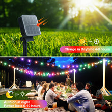 Load image into Gallery viewer, STANBOW Solar String Lights - 30FT/9M, 60 LED, Waterproof, Crystal Ball Lights With 8 Modes, Multicoloured, Decorative for Home, Yard, Patio, Party, Wedding