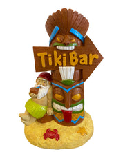 Load image into Gallery viewer, Gnometastic Gnomes - Tiki Gnome and Totem Pole Garden Statue, 10 in, Funny Garden Gnomes Outdoor Decoration for Yard, Patio, Lawn Ornaments, Tiki Bar Decor