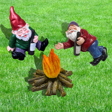 Load image into Gallery viewer, EJWCIG Funny Garden Gnomes Statues Drunk Peeing Naughty Inappropriate Yard Lawn Gnomes Outdoor Decorations Patio Decor (Bonfire)