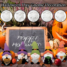 Load image into Gallery viewer, CroBlissful 6 Sets Paint Your Own Ceramic Gnome Statues Ready to Paint Ceramics Paintable Gnome Figurines Unpainted Plaster Arts and Crafts with Brush Palette Paint for Adults (Halloween)