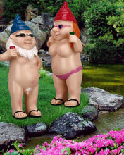 Load image into Gallery viewer, BBdis 2 PCS Garden Gnomes, 4.7 Inch Naughty Garden Gnome Funny Gnomes Statue for Home Indoor or Outdoor Lawn Gnome Decorations Housewarming Halloween