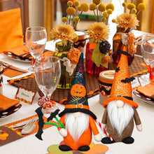 Load image into Gallery viewer, Dbvnnsy 2PCS Halloween Gnomes, Halloween Gonk with Bat Spider Web and Pumpkin Pattern Cute Plush Faceless Doll for Halloween Decorations Indoor Home Decor