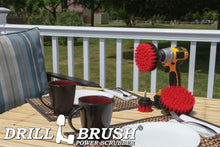 Load image into Gallery viewer, Cleaning Supplies - Drill Brush - Outdoor Power Scrub Brush Kit - Bird Bath - Garden Statues - Gnome - Outdoor Water Fountain - Monuments - Headstones - Granite Cleaner - Deck Brush - Algae, Mold