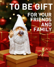 Load image into Gallery viewer, YYDGZG Middle Finger Figurine Decorations for Lawn Yard Balcony Porch Patio Home Ornaments Outdoor,Garden Statue Outdoor, Smoking Wizard Gnome, 5.9 Inch (Statue A)