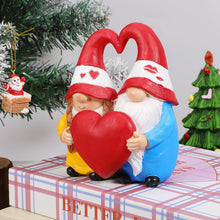 Load image into Gallery viewer, Abaodam Love Gnome Couple Figurine Garden Ornament Wedding Decor Resin Dwarf Statue Valentine's Day