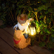 Load image into Gallery viewer, RM ROOMERS Highland Cow Decor Outdoor Garden Gnomes Solar Highland Cow Gnome Statue Resin Patio Yard Decorations Funny Outdoor Figurine Solar Lights Gnomes Unique Gifts for Women Housewarming