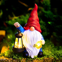 Load image into Gallery viewer, Vereemy Solar Gnomes Statues with Watering Can LED Lights Lantern Garden Decor Birthday Outdoor Gifts for Women Mom Art Resin Gnomes Sculpture for Yard Porch Patio Lawn Yard,Lantern Watering Can