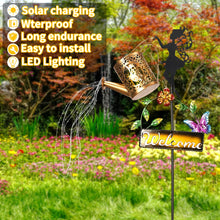 Load image into Gallery viewer, ZKLiLi Garden Solar Watering Can Light Outdoor Decorative, Waterproof Warm LED Light Decorations for Pathway Lawn Patio Courtyard