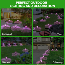 Load image into Gallery viewer, Solar Lights Outdoor, 8 Pack Mushroom Lights Outside Waterproof, Solar Powered LED Lighting for Garden, Yard, Landscape, Path, Pathway, Lawn, Walkway, Driveway, Backyard Decor (Purple)