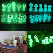 Load image into Gallery viewer, Qingo Fairy Garden Accessories Tree Elves Easter Egg Fillers Glow in Dark Basket Stuffers Garden Alien Decor Miniature for Micro Landscape Outdoor Status Patio Lawn Yard Kit