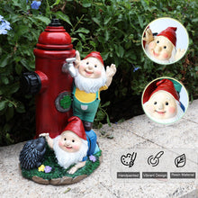 Load image into Gallery viewer, Weculop Garden Gnomes Statues Outdoor, 10” Tall Hydrant Gnomes Figurines, Funny Decoration for Yard, Patio Lawn Decor, Ideal Gifts for Gnomes Lover, House Warming