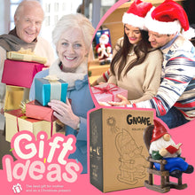 Load image into Gallery viewer, Solar-Powered LED Garden Light - Reading Gnome Statue with Book, Outdoor Decor for Patio, Yard & Lawn Ornaments, Solar Gnome Gifts for Adults