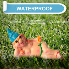 Load image into Gallery viewer, YUSWBCO Garden Gnomes, Gag Gifts, Funny Gifts for Men Women, Garden Gnomes Outdoor Funny, Yard Decorations Outdoor (Lying Gnome)