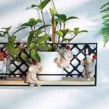 Load image into Gallery viewer, HomDSim Garden Statues Flowerpot Landscaping Tree-Hugger Fairy Plant Pot&Vase Hugger, Mini Decorative Climber Clingers (3Pack Elephant)