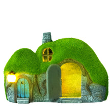 Load image into Gallery viewer, Darkdec Garden Statues Outdoor Decor - Fairy House with Waterproof Solar Lights Resin Figurines for Yard Lawn Porch Outside Ornament or Garden Gift