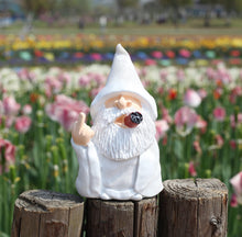 Load image into Gallery viewer, SHOWFEICAT Finger Smoking Elf Gnome, 6.5 Inches Gnome Garden Decorations Resin Statue Outdoor Statue Lawn Yard Balcony Porch Home Decorations Garden Decor