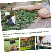 Load image into Gallery viewer, Toyvian 1Pc Creative Gnome Decorative Resin Craft Light Unique Dwarf Garden Ornament for Outdoor Decor Solar Powered Lawn Lamp for Pathways and Gardens Adds Warmth and Charm