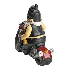 Load image into Gallery viewer, Design Toscano QM7512103 Axle Grease the Biker Garden Gnome Motorcycle Statue, 33 cm, Polyresin, Full Color