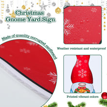 Load image into Gallery viewer, Soaoo 4 Large Christmas Gnome Yard Signs with Stakes - 39.4 Inch Outdoor Decorations for Garden, Courtyard, Lawn & Xmas Party Supplies