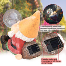 Load image into Gallery viewer, VAINECHAY Garden Statues Large Outdoor Decorations Garden Gnomes Statue Outdoor Decor with Solar Light for Yard Lawn Decoration
