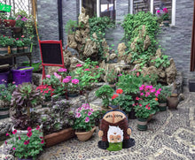 Load image into Gallery viewer, LENHINOR Garden Gnome Statue, Garden Decor,Gnomes Decorations for Yard, Funny Garden Bird Welcome Figurines for Outdoor Patio, Lawn, Yard Art Decoration ,Christmas Garden Gifts