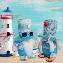 Load image into Gallery viewer, Summer Gnomes Decorations for Home, Beach Gnomes Plush,Farmhouse Gnomes Tiered Tray Decor,Summer Mantle,Kitchen Table, Shelf Sitters Tomte Decor,Birthday Gnome Gifts