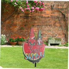Load image into Gallery viewer, AOKWAWALIY Summer Gnome Card Hawaiian Yard Signs Stake In Gnomes Yard Garden Gnomes Decoration Yard Sign Summer Party Gnome Garden Ornament Stakes Door Decoration The Summer Acrylic Props