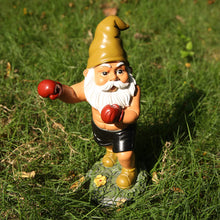 Load image into Gallery viewer, Mrsivrop Naughty Garden Gnomes Outdoor Statues 11inch Boxing Garden Gnomes Outdoor Funny, Garden Sculptures & Statues Gnome Decorations for Yard, Patio, Lawn, Housewarming Garden Gift