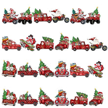Load image into Gallery viewer, Rumyve 24pcs Vintage Santa Claus Wood Hanging Signs Pendant,Christmas Tree Gnome Hanging Decorations,Mini Santa Doll Craft Xmas Tree Decor Party Supplies(Style B)
