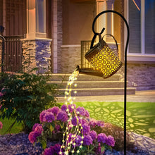 Load image into Gallery viewer, twoonto Solar Lights Garden Lamps, LED Watering Can Lights Star Shower Art Light with Bracket, Starry Fairy Night Light Decoration for Garden Patio Yard Flowerbed Parties Outdoor Pathway