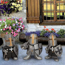 Load image into Gallery viewer, Swtgaah Garden Gnome Statue Knight Statue Knight Gnome Sculpture Knight Guardian Sculpture Garden Gnome Ornaments Suitable for Gardens Lawns and Courtyards (Right D)