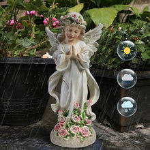 Load image into Gallery viewer, Garden Decor Angel Statue Outdoor Solar Garden Lights Waterproof Solar Lights Fairy Figurine Resin Fairy Figures for Yard Lawn Decor Style1
