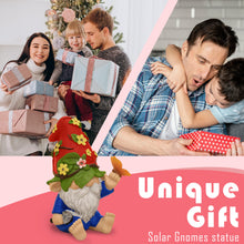 Load image into Gallery viewer, CALMMIND Solar Gnomes Garden Statues for Outside - 10.2" Solar Garden Gnomes Statues - Garden Gnomes Outdoor Statues for Garden Decor with 7 LED Lights and Butterfly - Housewarming Gifts