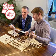 Load image into Gallery viewer, WOODEN.CITY Cruiser V-Twin, DIY Wooden 3D Puzzle, Wooden Motorbike Model Kit, Detailed Engine with Rubber Motor, Puzzles for Adults