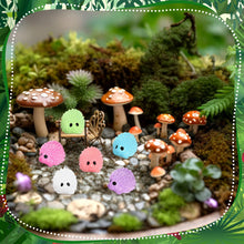 Load image into Gallery viewer, Hiboom 120 Pcs Mini Hedgehog Figurines Mini Resin Animal Luminous Hedgehog Miniature Garden Ornaments Glow in Dark Bulk for Garden Micro Landscape Plant Moss DIY Fairy Decor